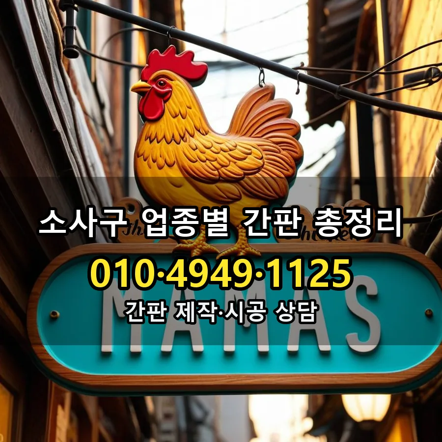 업종별 간판 총정리 시공 사진